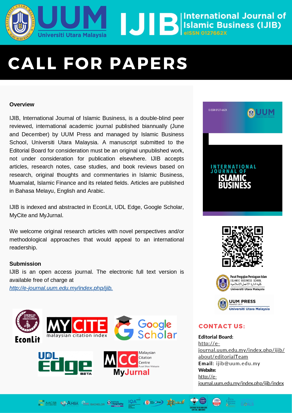 CALL for papers IJIB 2025 page 0001